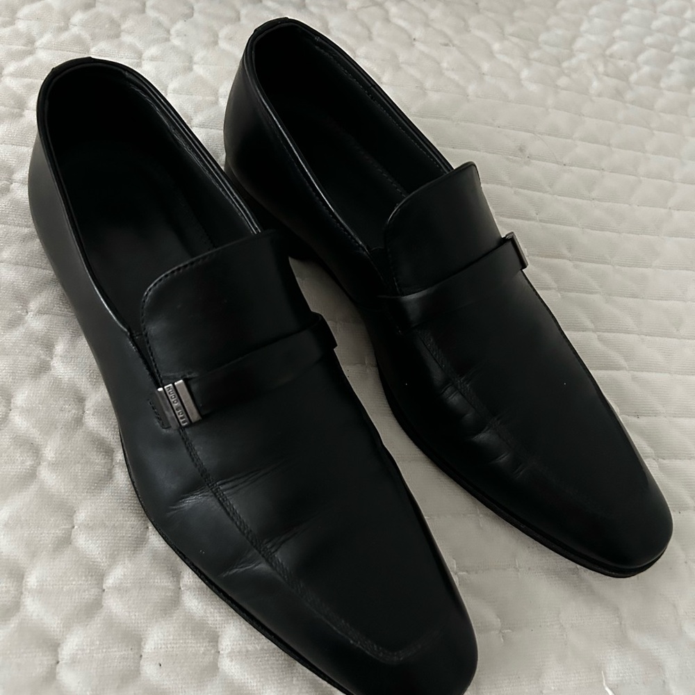 Hugo Boss Black Leather Loafers